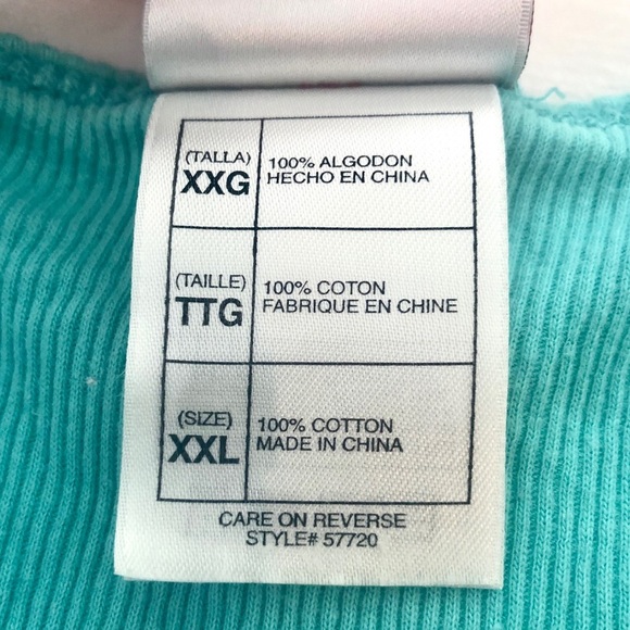 Disney POTC Tank Top Pirates of the Caribbean Skull Teal Pink XXL 2XL Plus Size - Picture 3 of 11